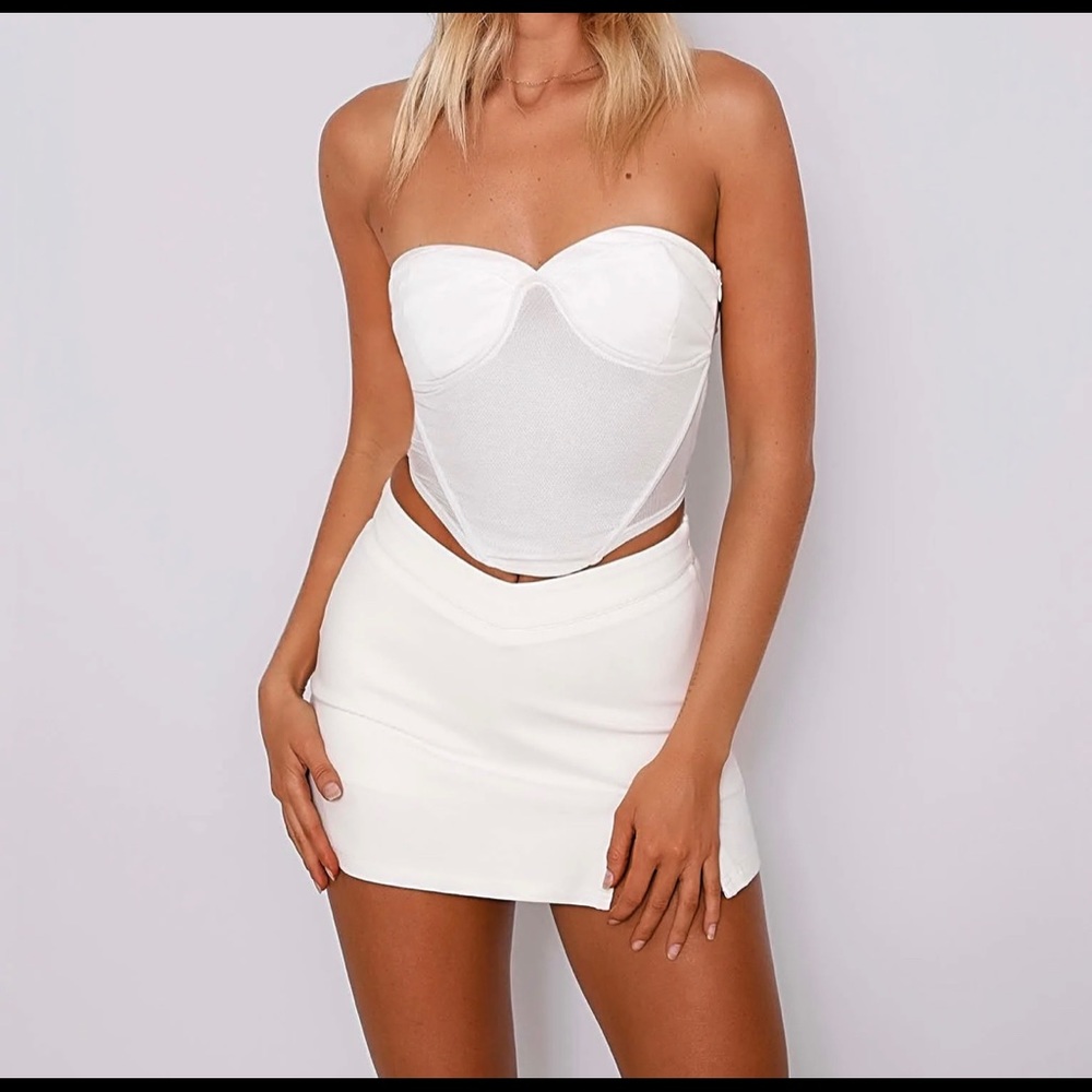 Tiger Mist Daphne Skort White